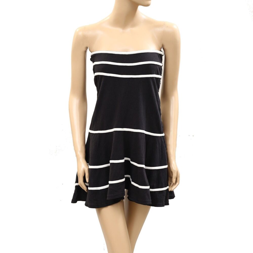 Free People Free-Est Ravine Mini Dress Contrast Tube Cotton Swing XL 286779 - Picture 3 of 6
